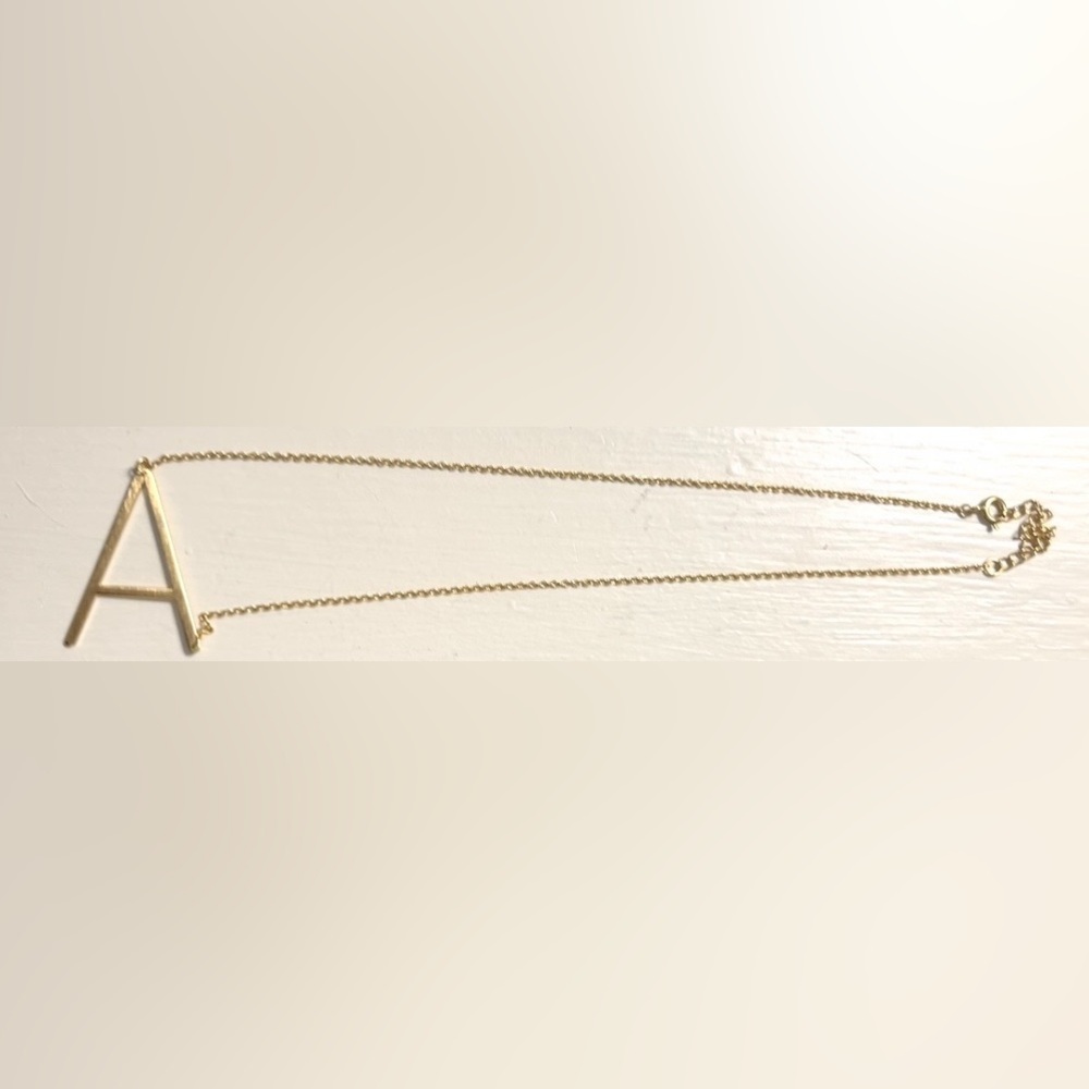 Letter “A” Initial Necklace